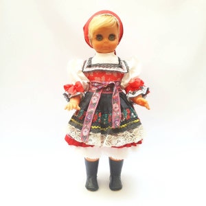 RARE FIND! Vintage dolls 1960s Czech Tvorba Lidova Vintage Doll collector dolls antique doll 18&quot;