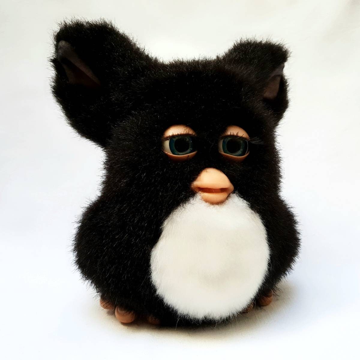 Furby Emoto-Tronic Hasbro 2005 – Blanc Crème – Yeux Bleus – Modèle 59294 – Fonctionne