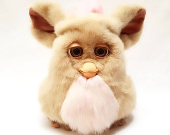Funky Furby With Box and Spoon 2006 WORKING Purple and Green