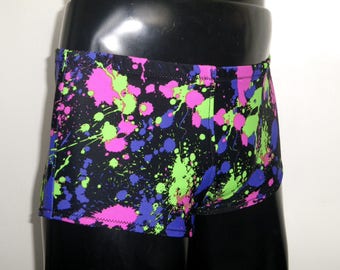 Mens Boxer Briefs, Mens Underwear, Graffiti, Booty Shorts, Neon, Spandex, Mens Festival Clothing, Burning Man, Pride, Boxers, Swimwear, Swim