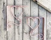 Single Heart Bracket, Wall Decor Brackets, Nursery Decor, Metal Brackets, Shelf Decor, Baby Room Decor, Cottage Chic Decor, Shelf Brackets