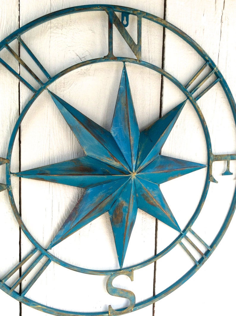 40 Nautical Compass Wall Art Nautical Decor Nautical Etsy
