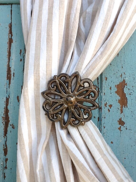 Curtain Tie Back Iron Tieback Drapery Curtain Tieback Etsy