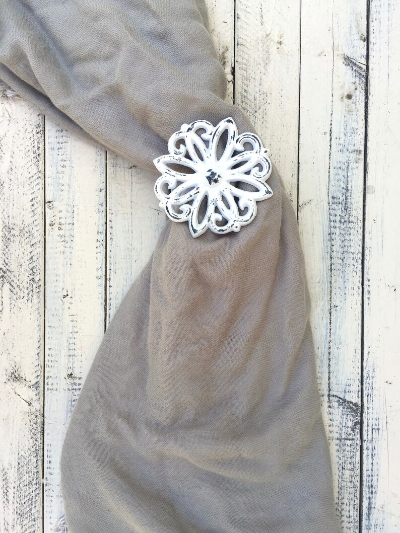 Curtain Tie Back Shabby Chic Decor Drapery Curtain Tieback Etsy