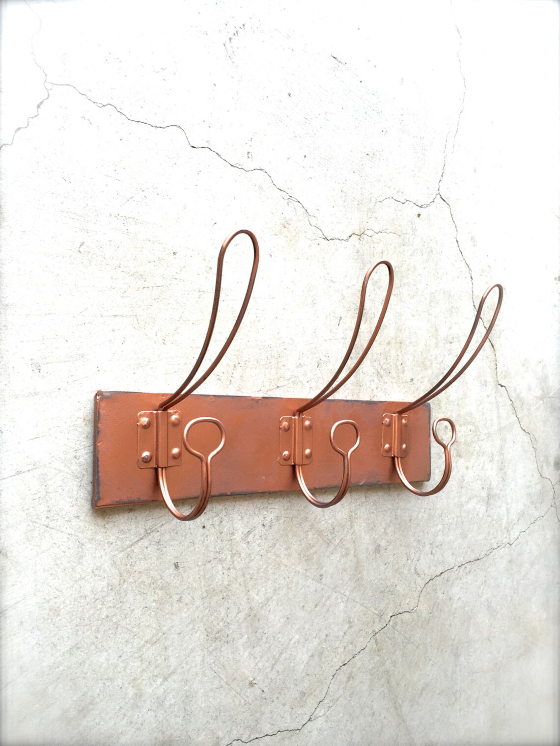 Copper Coat Rack Coat Hooks Wall Hook Rack Wall Hooks Etsy