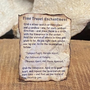 Dollhouse Miniature Time Travel Spell: Witchy Halloween Apothecary Accessory