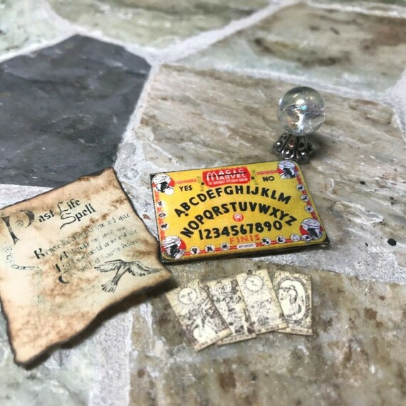DOLLHOUSE MINIATURE ~ HALLOWEEN OUIJA EYE PILLOW