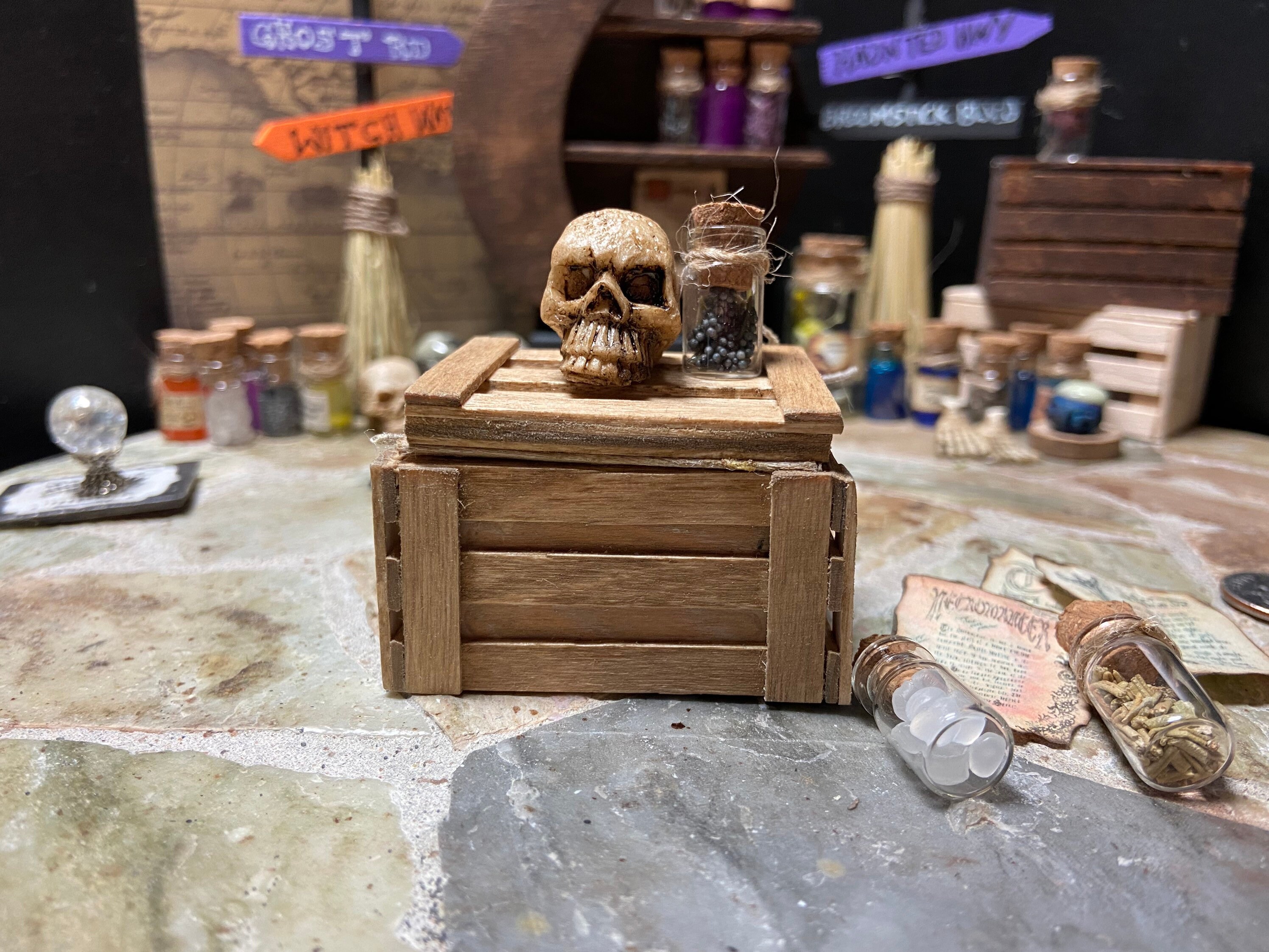 Crate of Spells Potions for 112 Dollhouse Miniature fairy Etsy