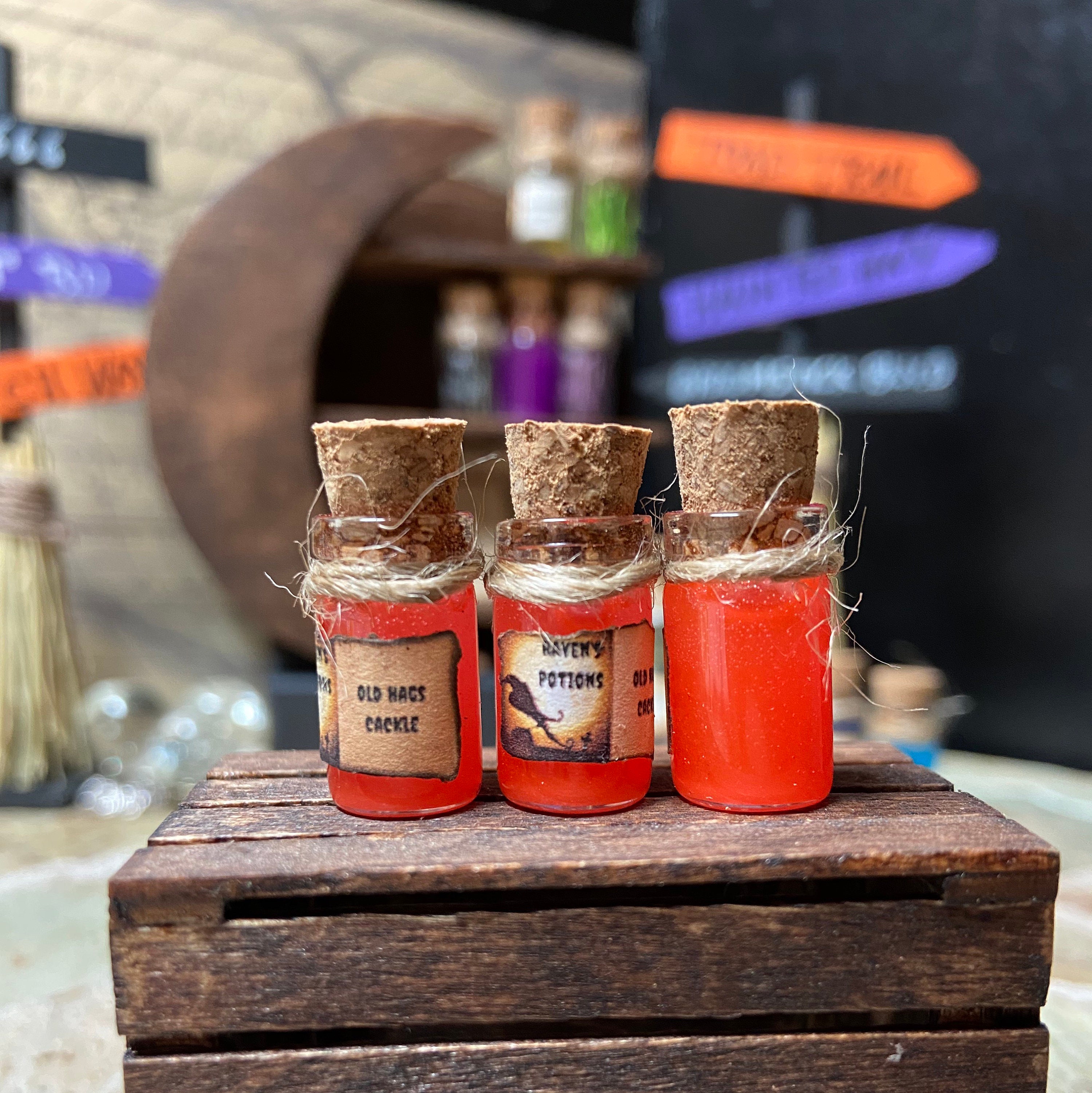 OLD HAGS CACKLE Peddlers Disguise Halloween Potion for Etsy