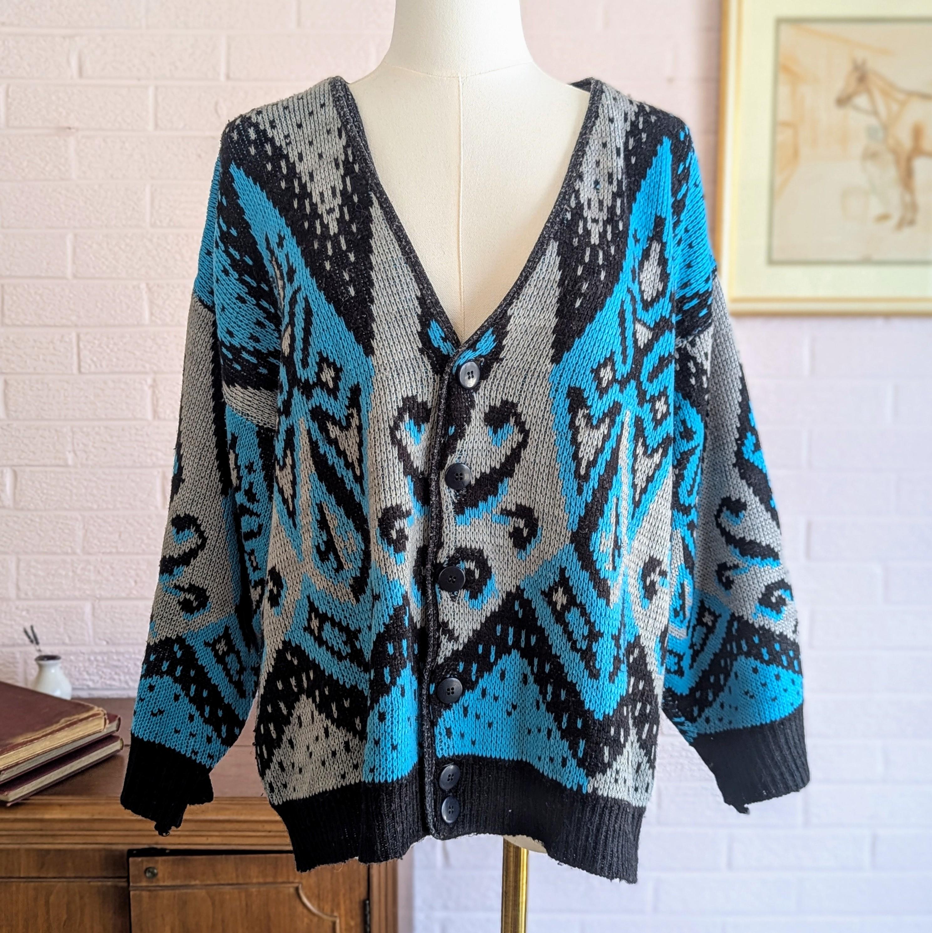 Grunge Sweater Y2K Women Long Sleeve Knitted Star Graphic Cardigan 