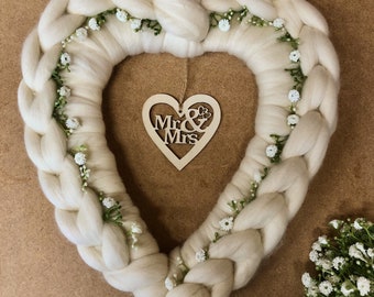 The Chunky knitted Merino wedding Wreath