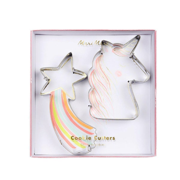 Unicorn Cookie Cutter & Shooting Star Cookie Cutter