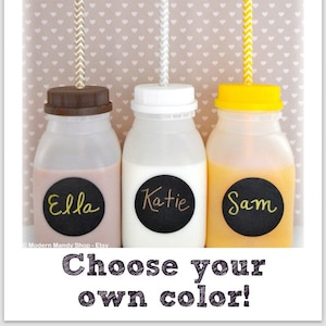 10 Super Cute KIDS cups / bottles (lids and labels included!!) Perfect for parties and party favor bottles!!