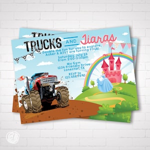 Trucks & Tiara Combo Birthday Party