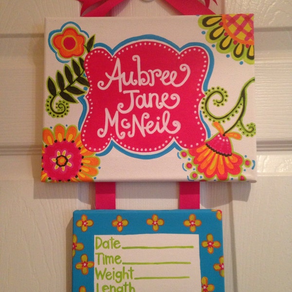 New baby door hanger