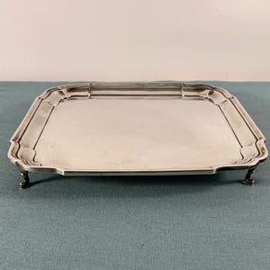 Mappin and Webb Solid Silver Salver 1935