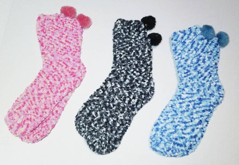 Fuzzy Socks9 PACK Perfect Croc or Slide/sandal Sock KID FAV All Colors