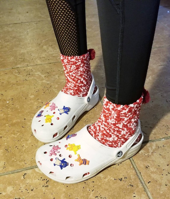 Fuzzy Socks Perfect Croc and Slide 