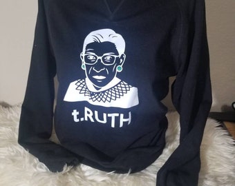 Ruth Bader Ginsburg tribute tee w/quote