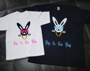 HipHop Easter Bunny shirts, Boy & Girl options