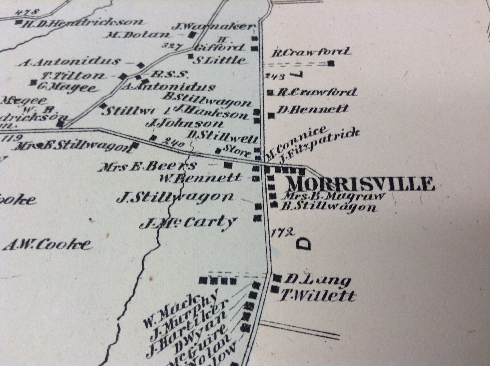1873 Plan of Holmdel New Jersey before Bell Labs or PNC Arts Etsy