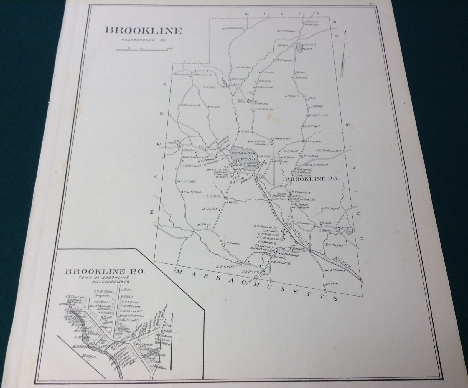 1892 Manchester New Hampshire Street Mapwards 15 and 7 Etsy