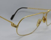 Vintage 1988 Cartier Tank Gold Plated Eyeglass Frames RX LENSES