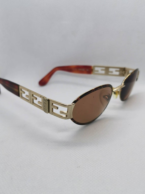 Vintage Fendi Gold Plated Eyeglasses Frames Mod F… - image 5