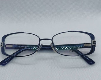 Vintage New Old Stock Fendi Blue Monogram Eyeglass Frames  display picture 3
