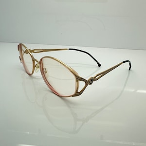 Vintage Fendi Gold Plated Eyeglass Frames Mod F 31 RX LENSES