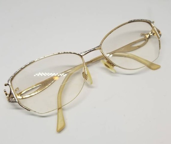 Vintage Cazal Gold tone Eyeglasses Frames Mod 150 