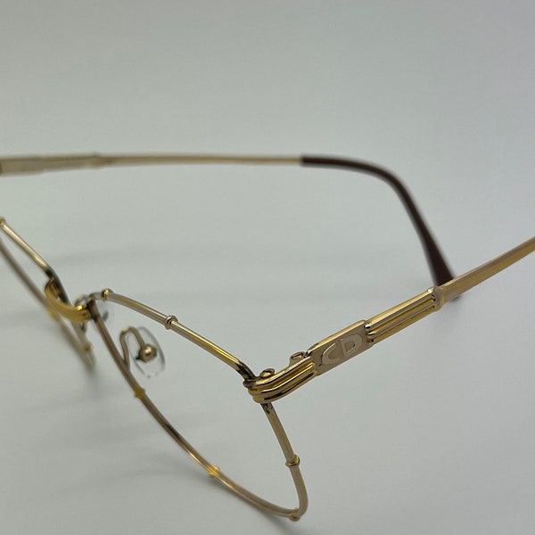 Vintage Christian Dior Gold Plated Eyeglass Frames Mod 2472 NO LENSES
