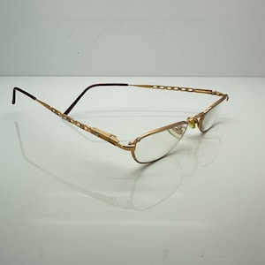 Vintage Like New Fendi Rose Gold Eyeglass Frames Mod F530 RX LENSES