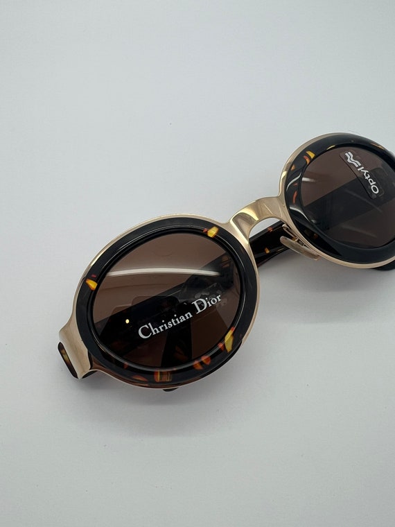 Dior Tortoise Shell Sunglasses with Gold Accents Designer Sunglasses for Women - Women main image 4