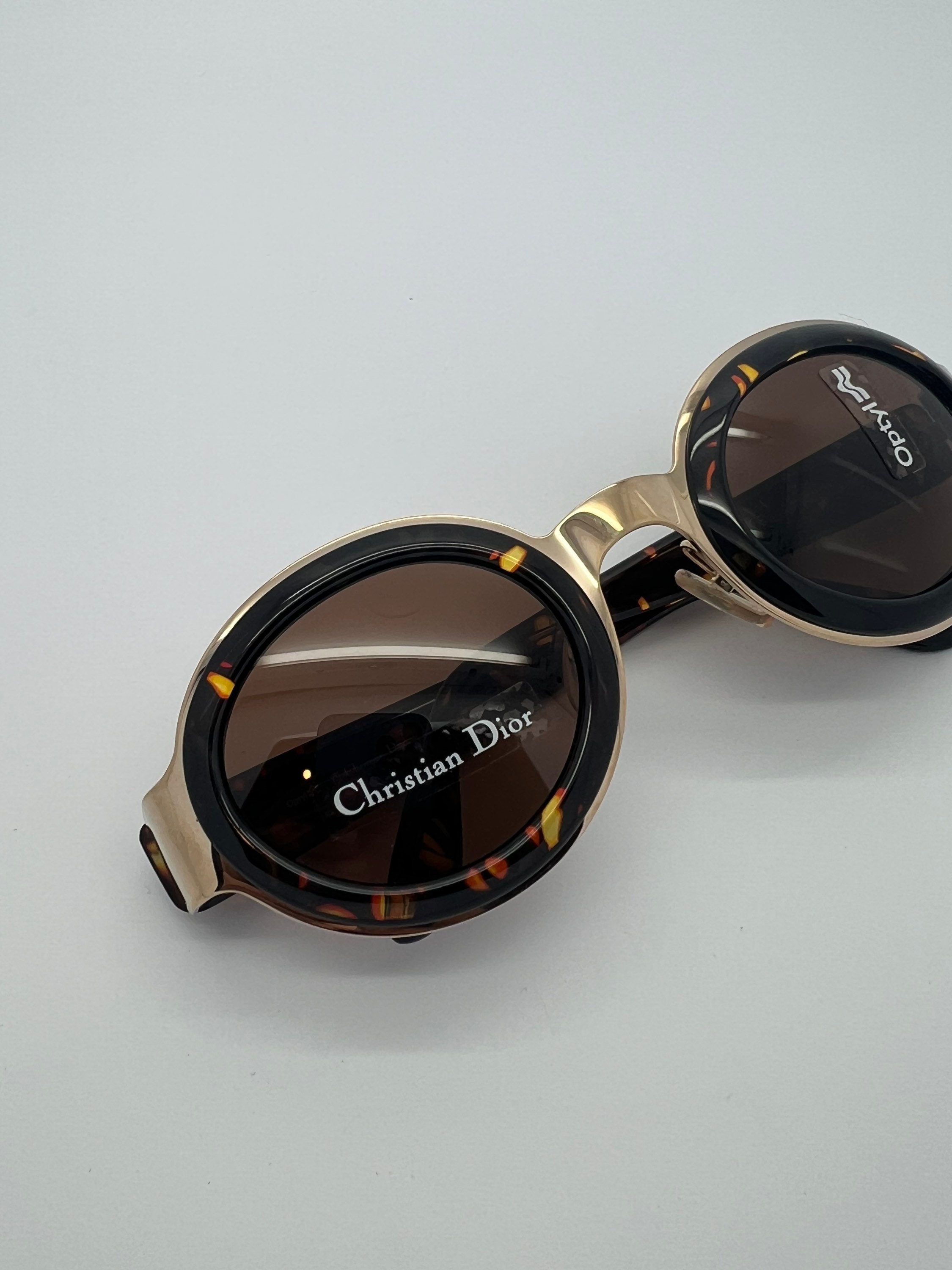 小物 Vintage Dior Sunglasses Tortoise Italy Christian Dior 2558 70s Vintage Tortoise Genuine Gold