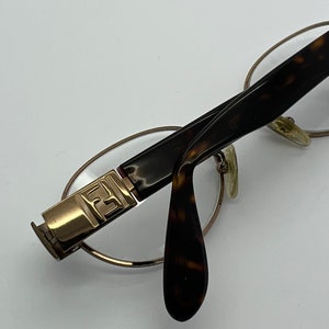 Vintage Fendi Brown Bronze Eyeglass Frames Mod FS300 RX LENSES