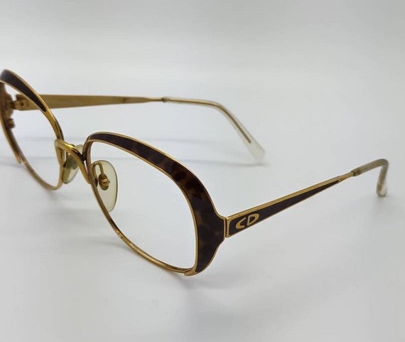 dior gold glasses frames
