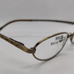 Vintage New Old Stock Fendi Bronze Enamel Eyeglass Frames Mod F551 DEMO LENSES