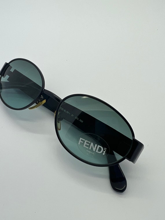 Vintage New Old Stock Fendi Navy Blue Sunglasses M