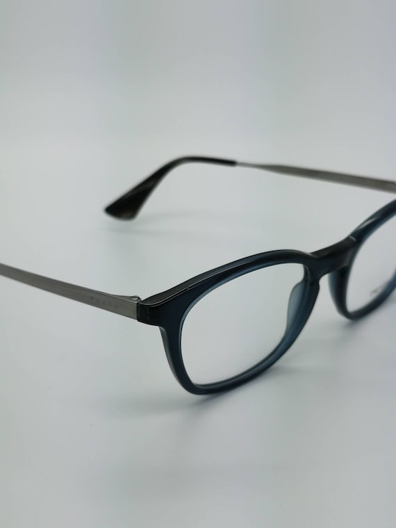 Vintage New Old Stock Prada Blue Silver Eyeglass … - image 5