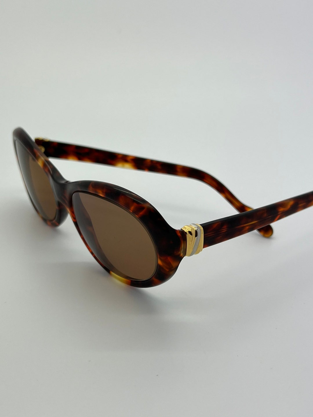 Vintage 90s Cartier Tortoise Gold Eyeglass Frames RX LENSES - Etsy