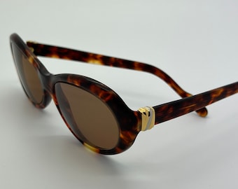 Vintage 90s Cartier Tortoise Gold Eyeglass Frames RX LENSES
