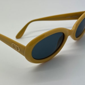 Vintage New Old Stock Christian Dior Mustard Sunglasses Mod 2919