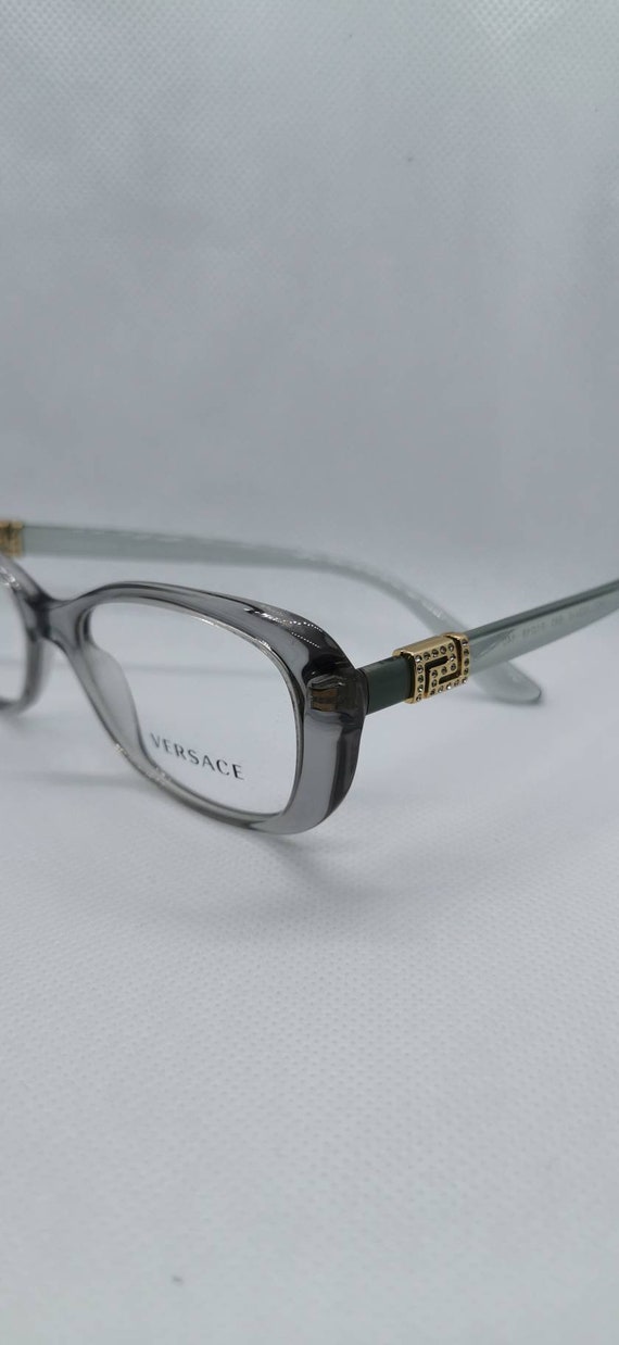 Vintage New Old Stock Versace Clear Grey Eyeglass 
