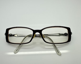Vintage Versace Burgundy Pewter Medusa Eyeglass Sunglass Frames Mod 3010 RX LENSES