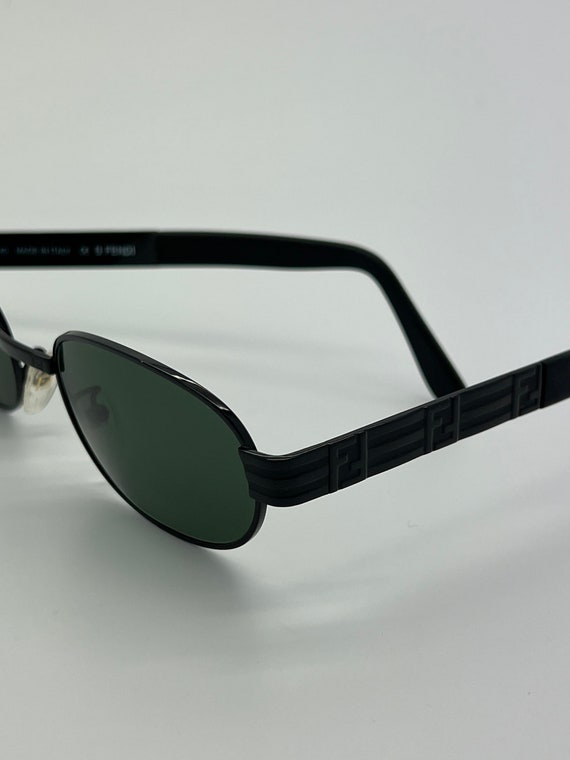 Vintage Fendi Black Monogram Sunglasses Mod FS 302