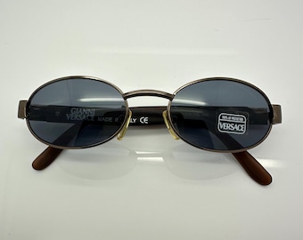 Gafas de sol Gianni Versace de bronce, modelo X18, nuevas y antiguas