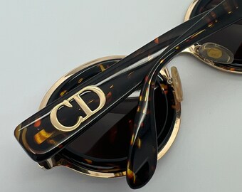 小物 ChristianDior DIOREVENINGF sunglasses Vintage New Old Stock Christian Dior Gold Tortoise Sunglasses Mod