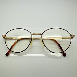 Vintage Fendi Gold Plated Eyeglass Frames Mod F35 RX LENSES
