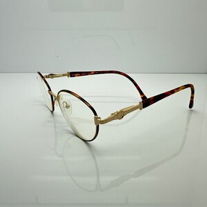 Vintage Fendi Gold Plated Tortoise Eyeglass Frames Mod F29 RX LENSES